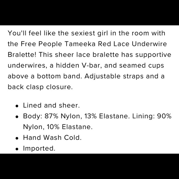 SALE❗️Free People Tameeka Underwire Bra Size L - Picture 14 of 14